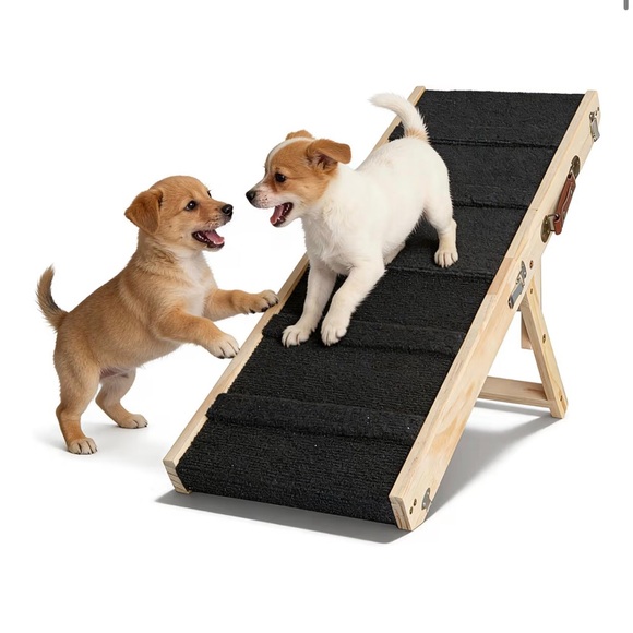 Pet Ramp with Black Carpet